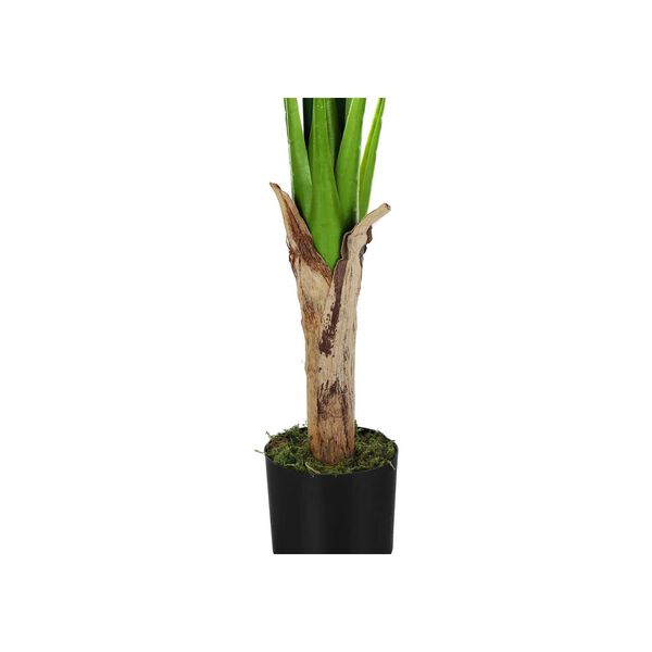 Black Green 43-Inch Indoor Faux Fake Floor Potted Real Touch Artificial Plant, image 3